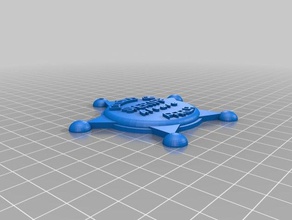 mon personnalisés badge de shérif plus v2-4 accessoires 3d print model - Mito3D