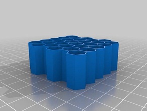 400 micron wall 6x6 honeycomb biology customized 3d print model - Mito3D