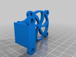 extruder deep fan mount printrbot simple 3d printer accessories metal 3d print model - Mito3D