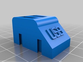 usb stick titular organización personalizado 3d print model - Mito3D