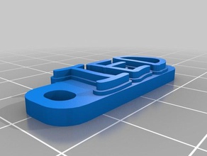 ied sleutelhanger organisatie maat 3d print model - Mito3D