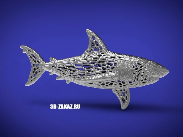 deep water steel style voronoi math art 3D print model - Mito3D