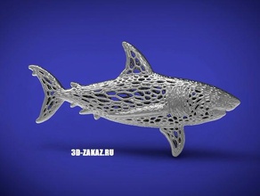 derin su çelik tarzı voronoi matematik sanat 3d print model - Mito3D