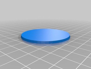 50x2 round base toy game accessories customized 3d print model - Mito3D