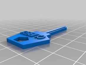 my customized house padlock key household supplies 3d print model - Mito3D