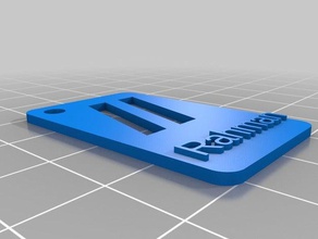 flatiron özelleştirilmiş logo Anahtarlık benim 3d print model - Mito3D