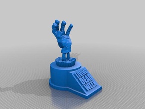 living dead week trophy other 3d print model - Mito3D