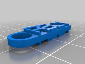 mijn persoonlijke boodschap sleutelhanger organisatie 3d print model - Mito3D