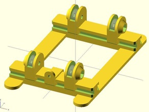 sliding stand spool 3d printer accessories customizer rail slider holder 3d print model - Mito3D