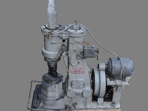 nazel 2b powerhammer de la machine outils 3dpt forgeron le marteau-pilon 3d print model - Mito3D