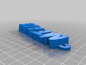 mon personnalisés nathalie trousseau de clé organisation 3d print model - Mito3D