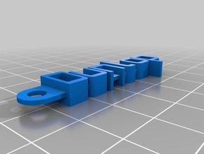 özel dunlop anahtarlığım organizasyon 3d print model - Mito3D