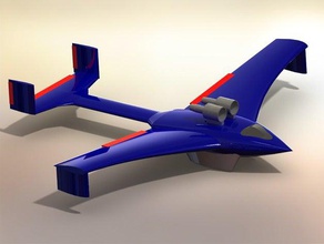 perruque aile de l'effet sol rc des véhicules avion 3d print model - Mito3D