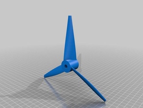 propellers repellers openscad library fully parametrized using naca four digit airfoil data engineering impeller microcopter 3d print model - Mito3D