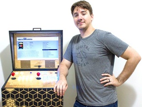 retropie arcade cabinet eletrônica adafruit neopixel 3d print model - Mito3D