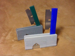 folding razor blade holder hand tools 3d print model - Mito3D