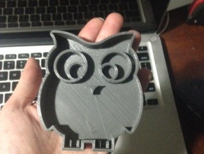 owl cookie cutter kitchen dining cute owls 3d print model - Mito3D
