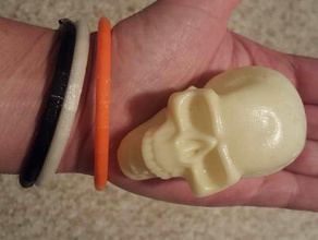 halloween pulsera brazalete las pulseras de la banda flexible filamento ninjaflex 3d print model - Mito3D