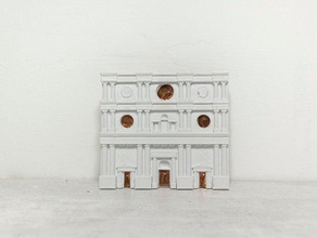 basilica san bernardino laquila interactive art arduino church cultural heritage facade italy 3d print model - Mito3D