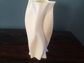 curvilinear vase decor curves organic plant 3d print model - Mito3D
