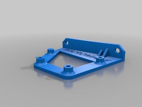 micromake 3d printer delta mini kossel arduino mega 2560 due drilling mounting plates parts 3d print model - Mito3D