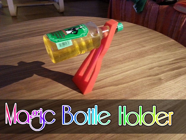 magic bottle holder household gravity wine 3D print model - Mito3D