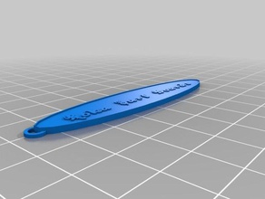 roka surf boards keychain keychains customized 3d print model - Mito3D
