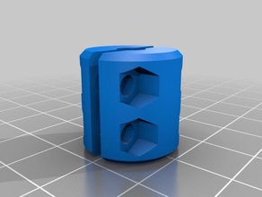 il mio personalizzato parametrico 5x5mm albero corto accoppiatore due parti 2 3 d stampante 3d print model - Mito3D