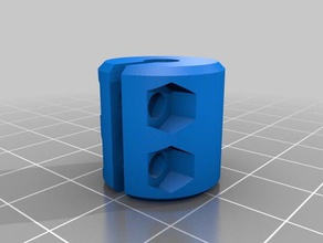 mijn maat parametrische 5x5mm korte askoppeling een deel 2 3 d de printer delen 3d print model - Mito3D