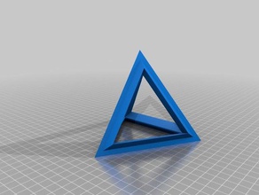 tetra blok afgedrukt math kunst 3d print model - Mito3D