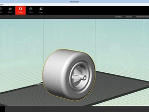 pneu roda de l'automobile pneumatique 3d print model - Mito3D