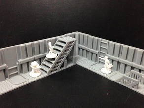 wayfarer modular tech conveyance tiles 18mm scale toy game accessories boardgame fantasy future gaming ill gotten games ladders miniature rpg scifi space stairs strategy tabletop tactics terrain wargame wargaming 3d print model - Mito3D