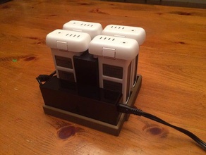 dji charging hub hobby dock phantom 3 3d print model - Mito3D