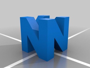 n64 logo puntelli 3d print model - Mito3D