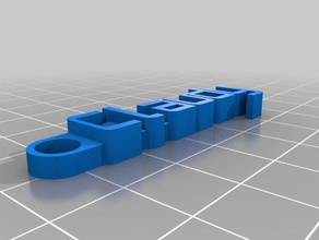 claudy trousseau de clés l'organisation personnalisé 3d print model - Mito3D