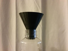 botella de embudo los contenedores cono hielo líquido agua 3d print model - Mito3D