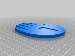 de zwaartekracht valt hand 3d afdrukken 3d print model - Mito3D