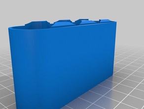 4x 18650 de la batería fondo caja los contenedores personalizado 3d print model - Mito3D