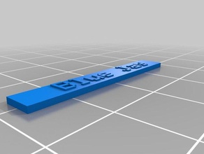mon nom personnalisé de la plaque 3d l'impression 3d print model - Mito3D