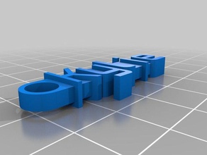 mon nom personnalisé keychain organisation 3d print model - Mito3D