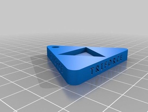 triforce Anahtarlık efsane zelda 3d print model - Mito3D