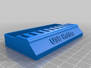 usb holder storage box computer 3d print model - Mito3D