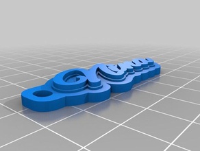 ninakeychain de l'organisation personnalisé 3d print model - Mito3D