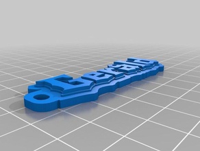 geraldkeychain de l'organisation personnalisé 3d print model - Mito3D