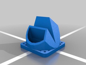 fan shroud holder fusion reach 3d printer accessories 40mm mount reprap vslot 3d print model - Mito3D
