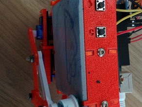 perceel klok&weather station-knop is ingeschakeld robotica 3d print model - Mito3D