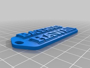 bathys hawaii keychain organization customized 3d print model - Mito3D
