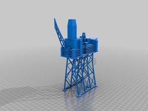 mariner olie platform gebouwen structuren oilrig statoil 3d print model - Mito3D