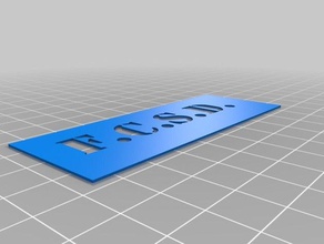 fcsd pochoir art outils personnalisé 3d print model - Mito3D