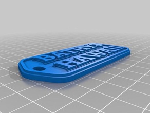 keychain2 organização personalizado 3d print model - Mito3D